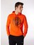 Turuncu Erkek Kapüşon Relaxed Baskılı Sweatshirt D4WM-SWT3329 3