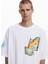 Beyaz Erkek Regular Fit T-Shirt 25SMTK23_MAN Knıt T-Shırt Short Sle 3