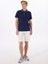 Lacivert Erkek Relaxed Baskılı Polo T-Shirt M5SM-TST1336 3