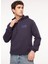 Kapüşon Yaka Lacivert Erkek Sweatshırt 6RPM10PJRJZ0554 1