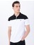 Beyaz Erkek Relaxed Blok Polo T-Shirt M5SM-TST1333 1