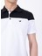 Beyaz Erkek Relaxed Blok Polo T-Shirt M5SM-TST1333 4
