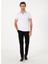 Beyaz Erkek Slim Fit T-Shirt Gorgeo 4