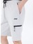 Gri Erkek Lastikli Sweat Şort J4SM-SHT7214 4