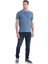 Indigo Regular Fit Düz 100% Pamuklu Polo Yaka Tişört 2