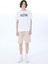 Beyaz Erkek Relaxed Baskılı T-Shirt M5SM-TST1291 2