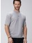 Açık Gri Erkek Dik Slim Fit Sweatshirt 1095059 1