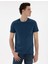 Indigo Melanj Slim Fit Basic Tişört 1