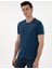 Indigo Melanj Slim Fit Basic Tişört 3