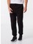 Siyah Erkek Jogger Düz Pantolon MML4WM-PNT9516 4