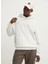 Beyaz Erkek Kapüşon Oversize Düz Sweatshirt 50529090_DITCHLE 2