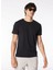 Gmg Fırenze Bisiklet Yaka Siyah Erkek T-Shirt GU24MSS03022 1