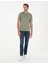 Haki Slim Fit Basic Tişört 4