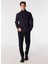 Lacivert Erkek Dik Regular Fit Düz Sweatshirt FC4WM-SWT 2117 2