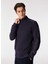 Lacivert Erkek Dik Regular Fit Düz Sweatshirt FC4WM-SWT 2117 3