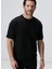 Siyah Erkek Dik Slim Fit Sweatshirt 1095059 4