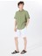 Yeşil Erkek Düğmeli Standart Gömlek Mr Short Sleeve 2