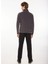 Antrasit Erkek Kapüşon Yaka Standart Fit Polar Sweatshırt D3WM-SWT1 4