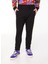 Lastikli Bel Slim Fit Siyah Erkek Eşofman Altı 75GAAF01CF00FG89 3
