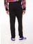 Lastikli Bel Slim Fit Siyah Erkek Eşofman Altı 75GAAF01CF00FG89 5