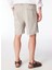 Bej Erkek Katlamalı Paça Slim Fit Şort PB1248SS Şortbej 5