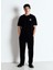 Siyah Erkek Oversize T-Shirt MYKO02AE25TEN 1