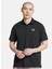 1386608-001 Ua Icon Polo Siyah Polo Yaka Loose Fit Erkek Polo T-Shirt 1