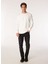 Beyaz Erkek Bisiklet Yaka Relaxed Sweatshirt F4WM-SWT 2823 1