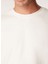 Beyaz Erkek Bisiklet Yaka Relaxed Sweatshirt F4WM-SWT 2823 3
