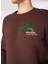 Kahve Erkek Bisiklet Relaxed Nakışlı Sweatshirt D4WM-SWT3276 4