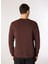Kahve Erkek Bisiklet Relaxed Nakışlı Sweatshirt D4WM-SWT3276 5