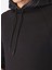 Siyah Erkek Kapüşonlu Relaxed Sweatshirt F4WM-SWT 2234 5