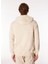 Bej Erkek Kapüşon Yaka Relaxed Fit Baskılı Pamuk Sweatshirt J4WM-SWT7222 5