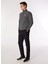 Antrasit Melanj Erkek Dik Yaka Basic Polar Sweatshırt D4WM-SWT3993 2