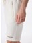 Beyaz Erkek Relaxed Baskılı Şort D5SM-SHT3595 5