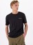 Siyah Erkek Bisiklet Yaka Relaxed Baskılı T-Shirt Perta 3