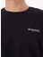 Siyah Erkek Bisiklet Yaka Relaxed Baskılı T-Shirt Perta 4