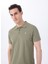 Haki Erkek Relaxed Baskılı Polo T-Shirt M5SM-TST1335 1
