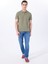 Haki Erkek Relaxed Baskılı Polo T-Shirt M5SM-TST1335 2