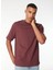 Bordo Erkek Regular Fit T-Shirt W241673H45 Bordo T-Shirt 2