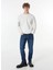 Ekru Erkek Bisiklet Relaxed Baskılı Sweatshirt M4WM-SWT-1531 2