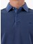 Lacivert Erkek Relaxed Nakışlı Polo T-Shirt M5SM-TST1326 4