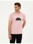 Pembe Erkek Slim Fit Desenli T-Shirt Zoy 1
