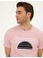 Pembe Erkek Slim Fit Desenli T-Shirt Zoy 2