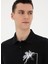 Siyah Erkek Slim Fit Baskılı Polo T-Shirt Arsan 2