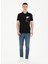 Siyah Erkek Slim Fit Baskılı Polo T-Shirt Arsan 4