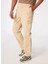 Açık Kahve Erkek Standart Fit Lastikli Paça Kargo Pantolon D4SM-PNT3802 2