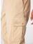 Açık Kahve Erkek Standart Fit Lastikli Paça Kargo Pantolon D4SM-PNT3802 4