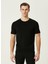 Bisiklet Yaka Slim Fit Siyah Erkek Kazak 1090425 1