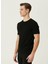 Bisiklet Yaka Slim Fit Siyah Erkek Kazak 1090425 4